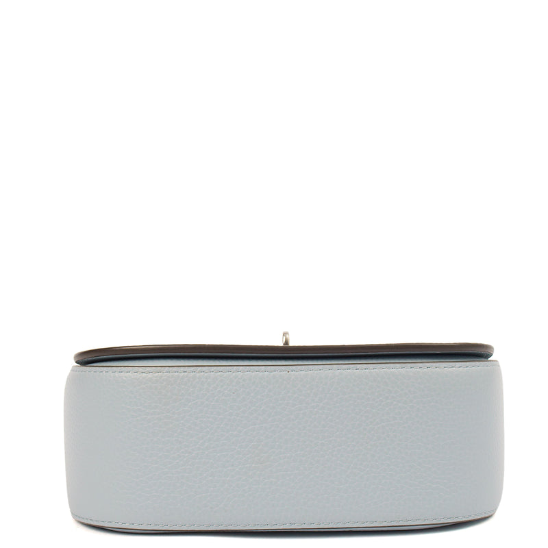 Picture of Mulberry Cross Body Darley Shoulder Bag - Small  in Poplin Blue, Calfskin Leather