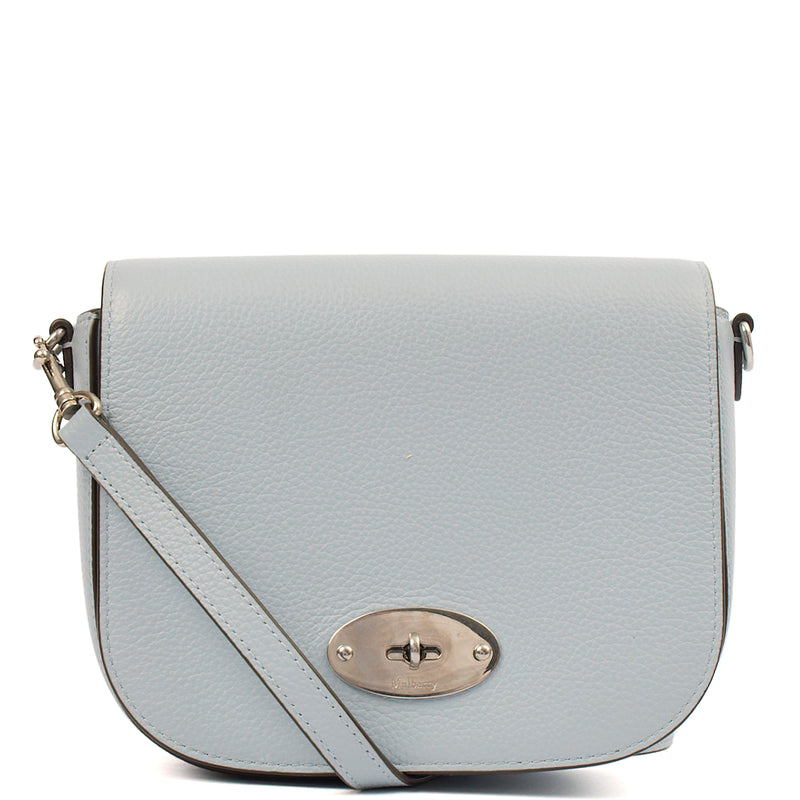 Picture of Mulberry Cross Body Darley Shoulder Bag - Small  in Poplin Blue, Calfskin Leather