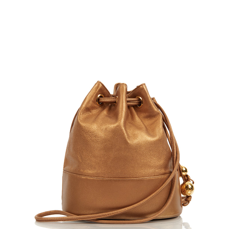 Picture of Chanel Bucket Bag Vintage Bucket Bag in Metallic, Lambskin Leather