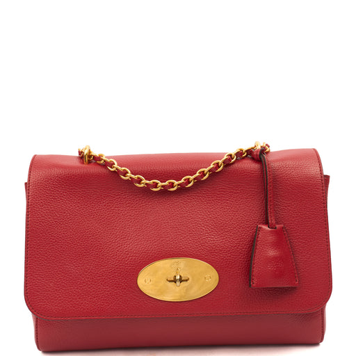 Picture of Mulberry Shoulder Bag Lily in Ruby Red, Leather