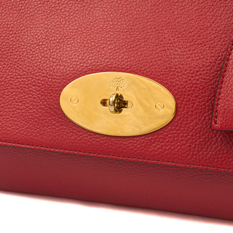 Picture of Mulberry Shoulder Bag Lily in Ruby Red, Leather