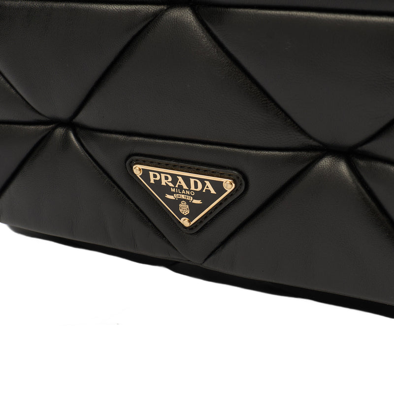 Picture of Prada Cross Body System Patchwork bag in Black, Leather