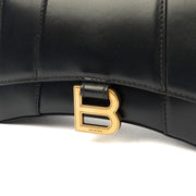 Picture of Balenciaga Top Handle Hourglass Top Handle XS in Black, Veau (Calfskin)