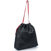 Picture of Victoria Beckham Tote Drawstring Bucket Bag in Black, Leather