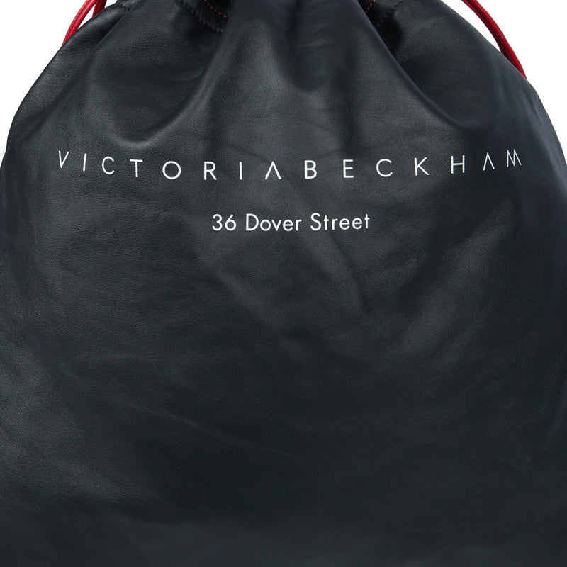 Picture of Victoria Beckham Tote Drawstring Bucket Bag in Black, Leather