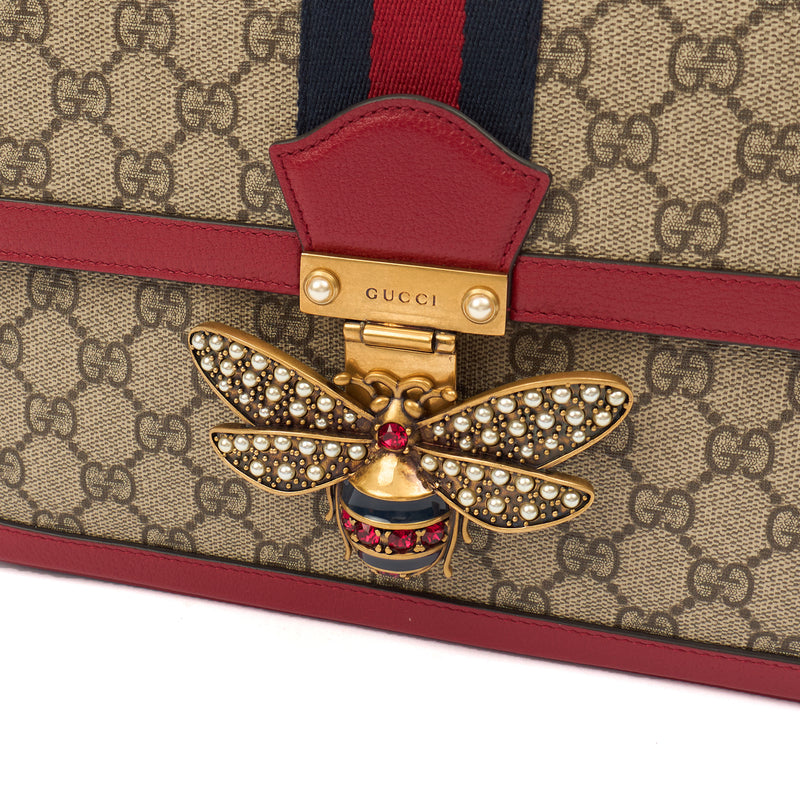 Picture of Gucci Cross Body Queen Margaret in GG Supreme, Leather
