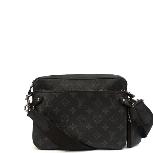Picture of Louis Vuitton Cross Body Trio Messenger in Monogram Eclipse, Canvas
