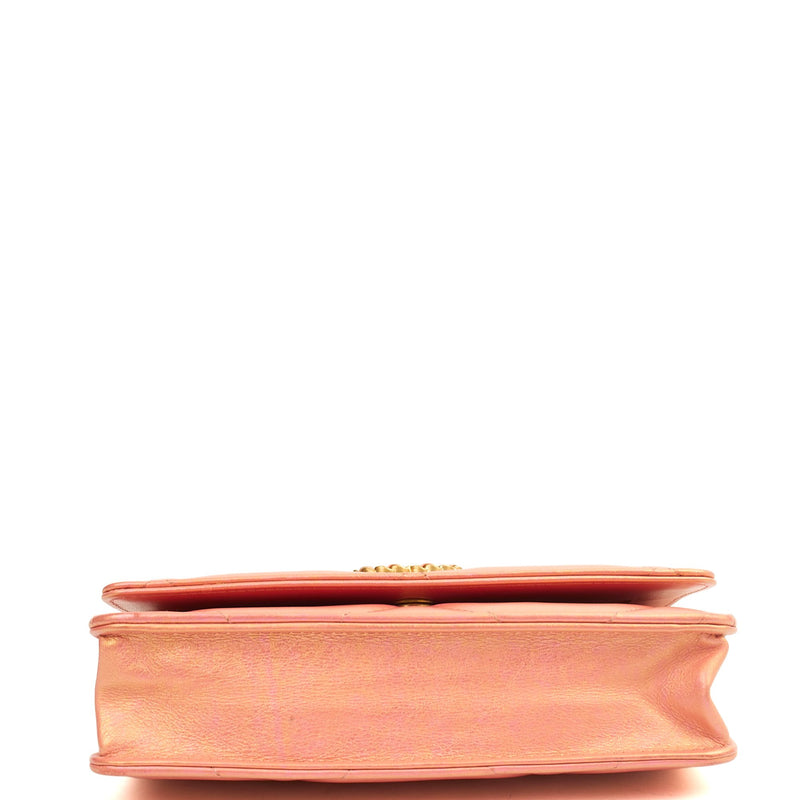 Picture of Chanel Cross Body Chanel 19 Wallet On Chain in Pink, Calfskin Leather