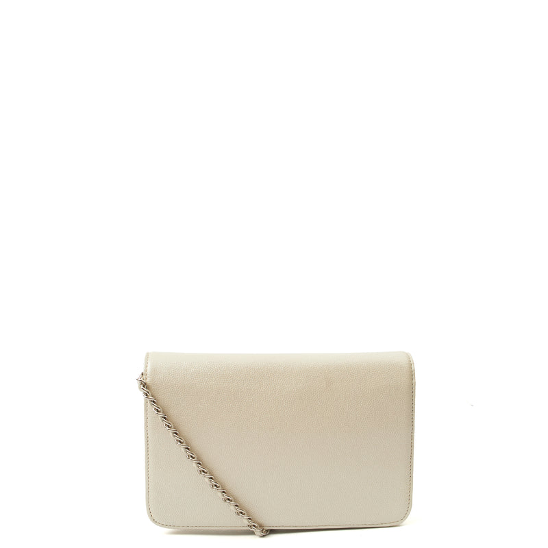 Picture of Chanel Cross Body Wallet on Chain in Metallic, Caviar Leather