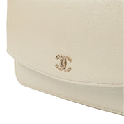 Picture of Chanel Cross Body Wallet on Chain in Metallic, Caviar Leather
