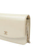 Picture of Chanel Cross Body Wallet on Chain in Metallic, Caviar Leather