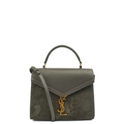 Picture of Saint Laurent Top Handle Cassandra Top Handle - Medium in Grey, Leather