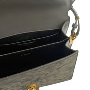 Picture of Saint Laurent Top Handle Cassandra Top Handle - Medium in Grey, Leather