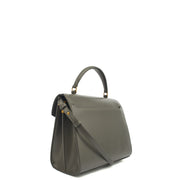 Picture of Saint Laurent Top Handle Cassandra Top Handle - Medium in Grey, Leather