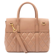 Picture of Mulberry Tote Bayswater Backpack in Dark Blush, Calfskin Leather