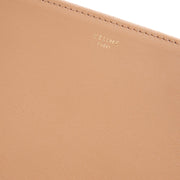 Picture of Celine Clutch Zip Pouch in Cream, Box Calfskin