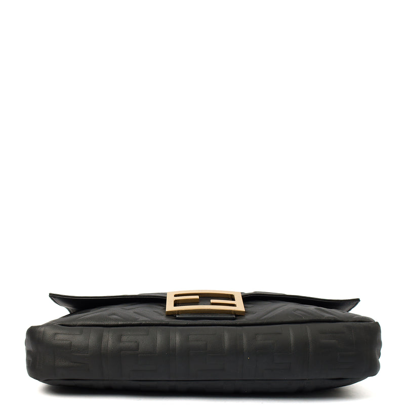 Picture of Fendi Cross Body Baguette - Large in Black, Leather
