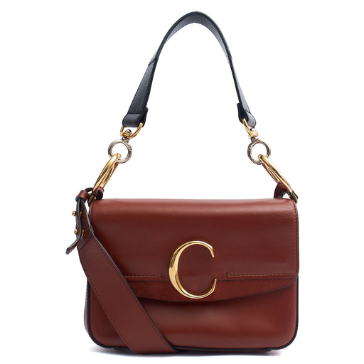 Picture of Chloe Cross Body Chloe C - Small in Red, Calfskin Leather