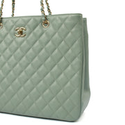 Picture of Chanel Tote Tote in Blue, Caviar Leather