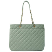 Picture of Chanel Tote Tote in Blue, Caviar Leather