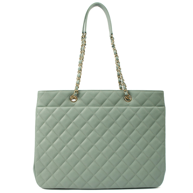 Picture of Chanel Tote Tote in Blue, Caviar Leather