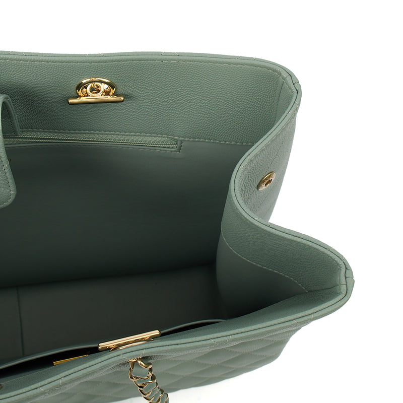 Picture of Chanel Tote Tote in Blue, Caviar Leather