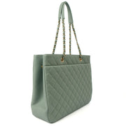 Picture of Chanel Tote Tote in Blue, Caviar Leather