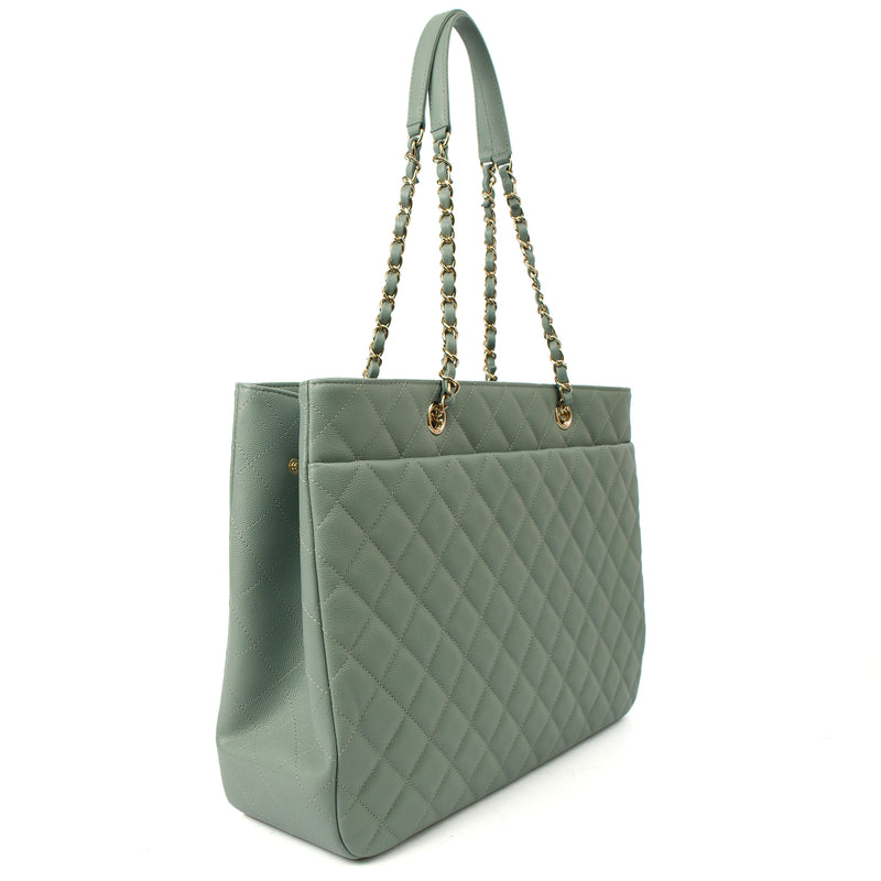 Picture of Chanel Tote Tote in Blue, Caviar Leather