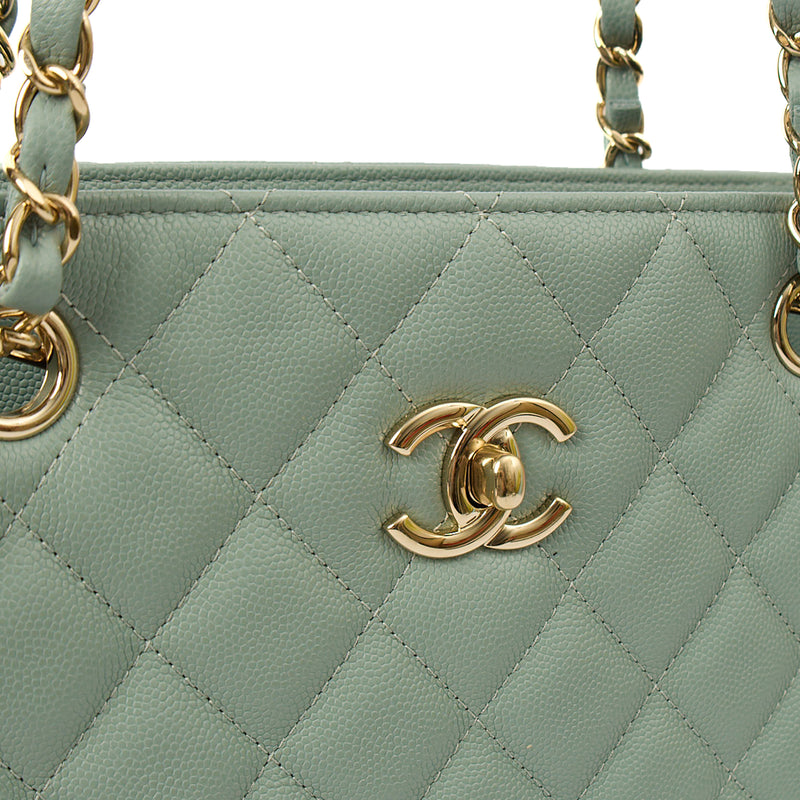 Picture of Chanel Tote Tote in Blue, Caviar Leather