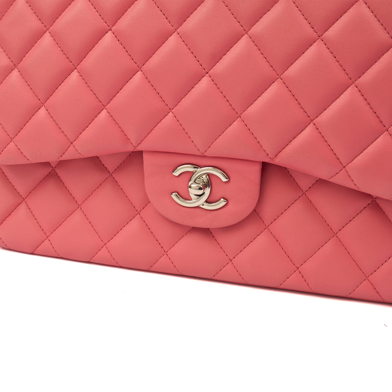 Picture of Chanel Shoulder Bag Classic Double Flap - Large in Pink, Lambskin Leather