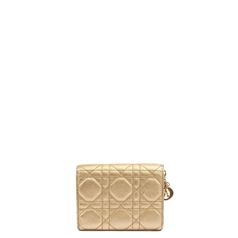 Picture of Christian Dior Wallet Wallet in Metallic, Calfskin