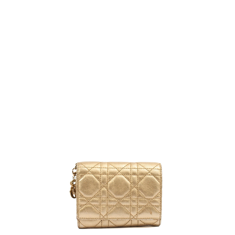 Picture of Christian Dior Wallet Wallet in Metallic, Calfskin