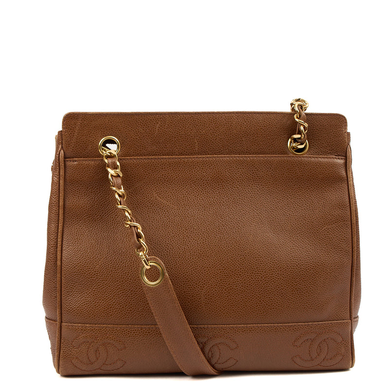 Picture of Chanel Tote Vintage Tote in Brown, Caviar Leather