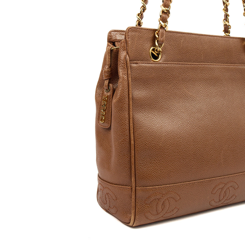 Picture of Chanel Tote Vintage Tote in Brown, Caviar Leather