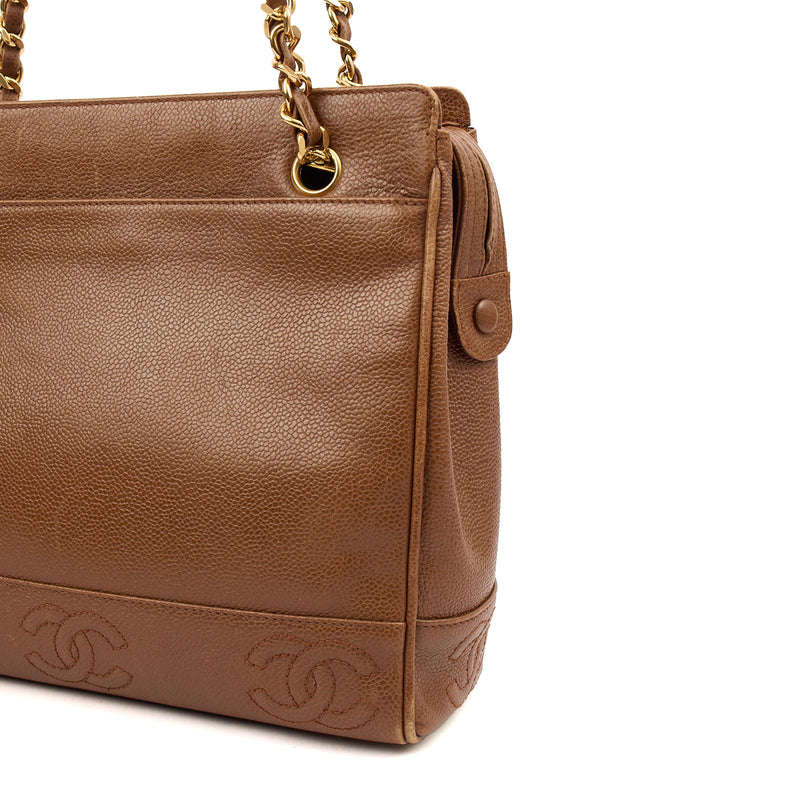 Picture of Chanel Tote Vintage Tote in Brown, Caviar Leather