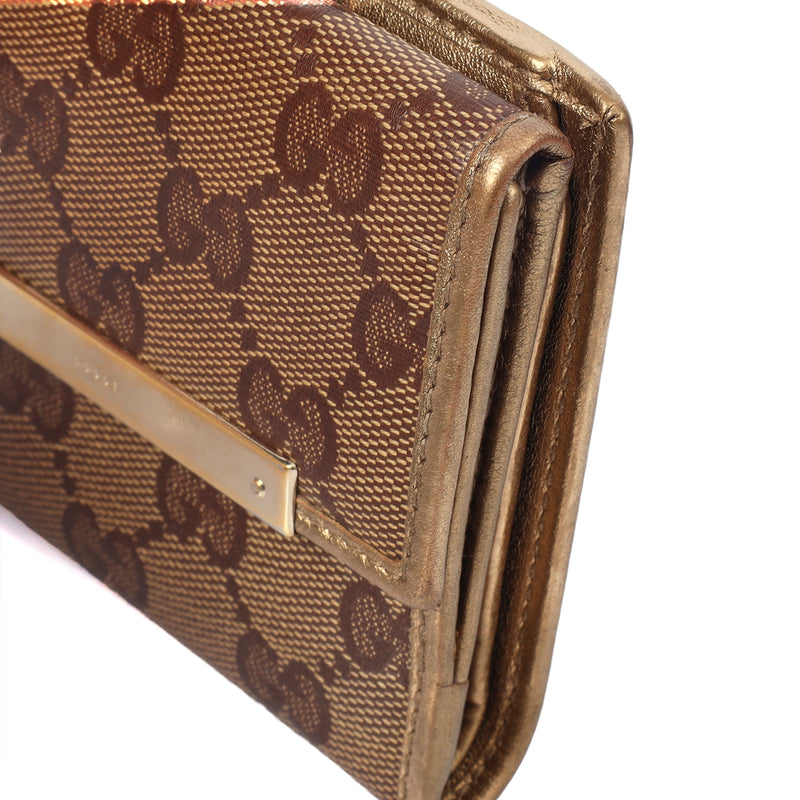 Picture of Gucci Wallet Wallet in GG Supreme, Leather