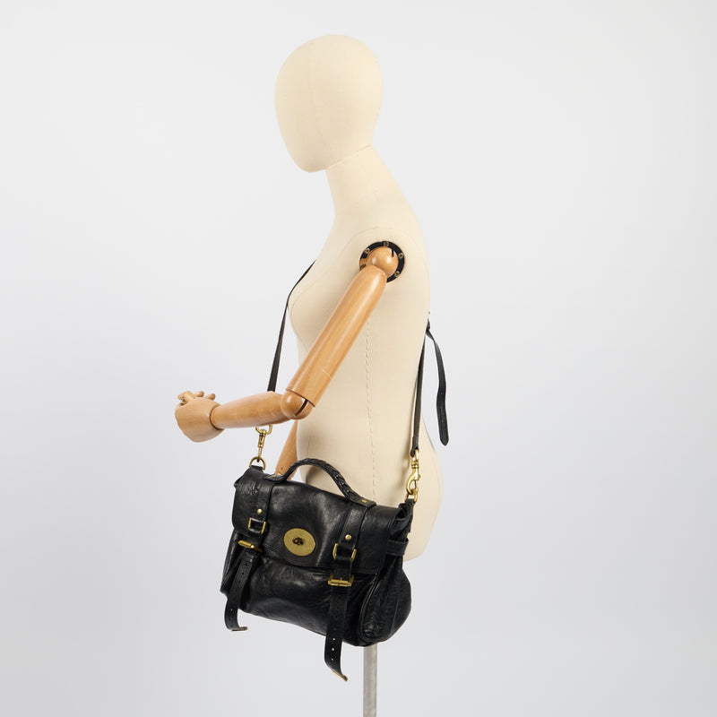 Mulberry Satchel Alexa in Black, Leather