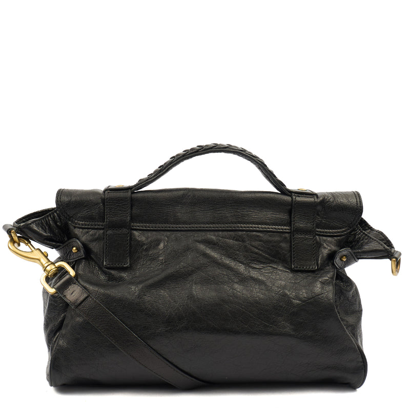 Picture of Mulberry Satchel Alexa in Black, Leather