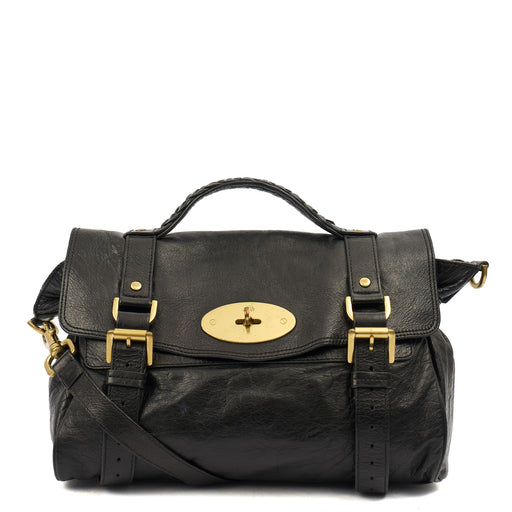 Picture of Mulberry Satchel Alexa in Black, Leather