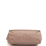 Picture of Valentino Tote Rockstud Lock Medium in Pink, Calfskin