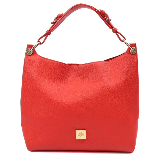 Picture of Mulberry Shoulder Bag Freya in Fiery Red, Calfskin Leather