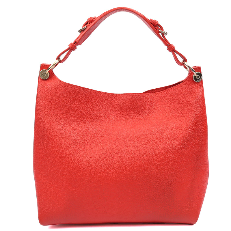 Picture of Mulberry Shoulder Bag Freya in Fiery Red, Calfskin Leather