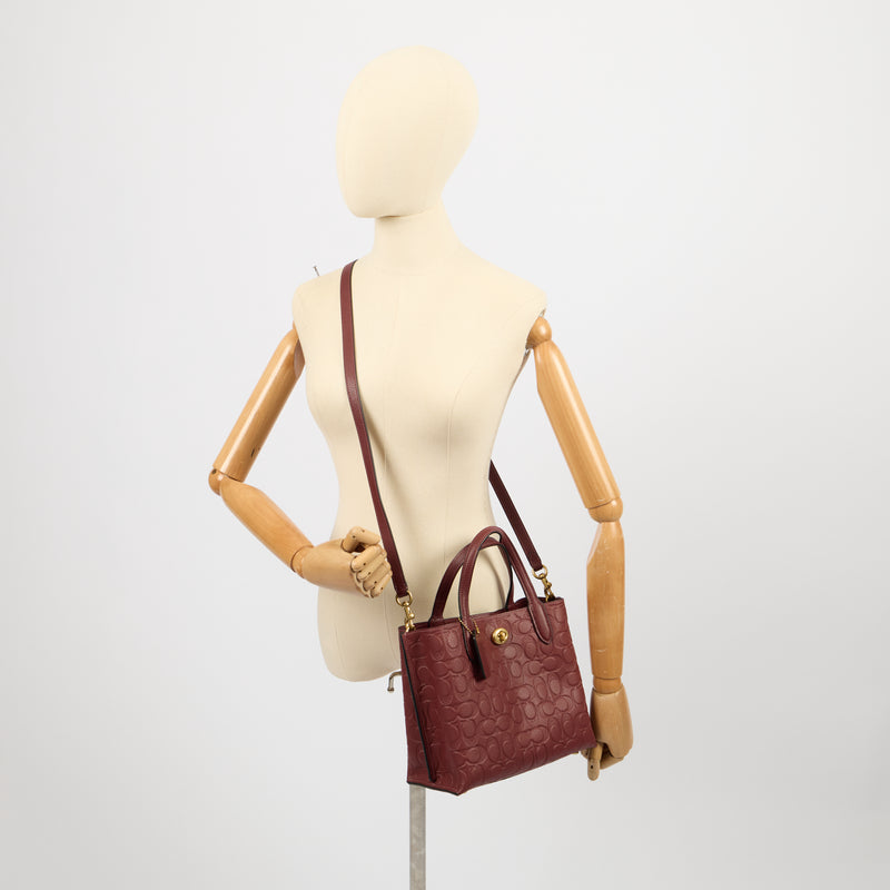 Coach Tote Willow Tote in Red, Leather
