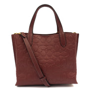 Picture of Coach Tote Willow Tote in Red, Leather