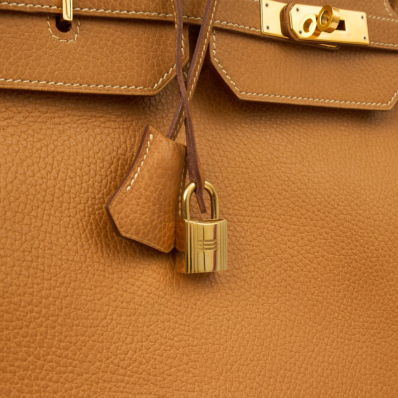 Picture of Hermes Tote Birkin 40 in Gold, Fjord Leather