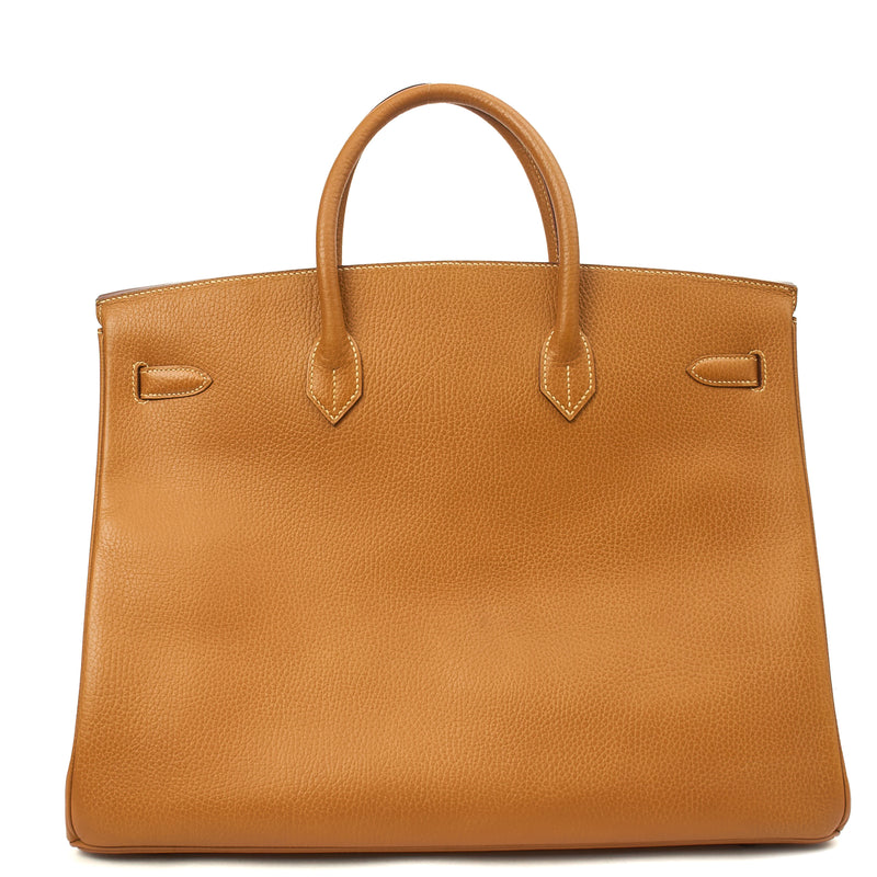 Picture of Hermes Tote Birkin 40 in Gold, Fjord Leather