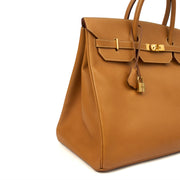 Picture of Hermes Tote Birkin 40 in Gold, Fjord Leather