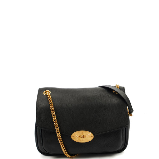 Picture of Mulberry Satchel Darley Shoulder Bag  in Black, Leather