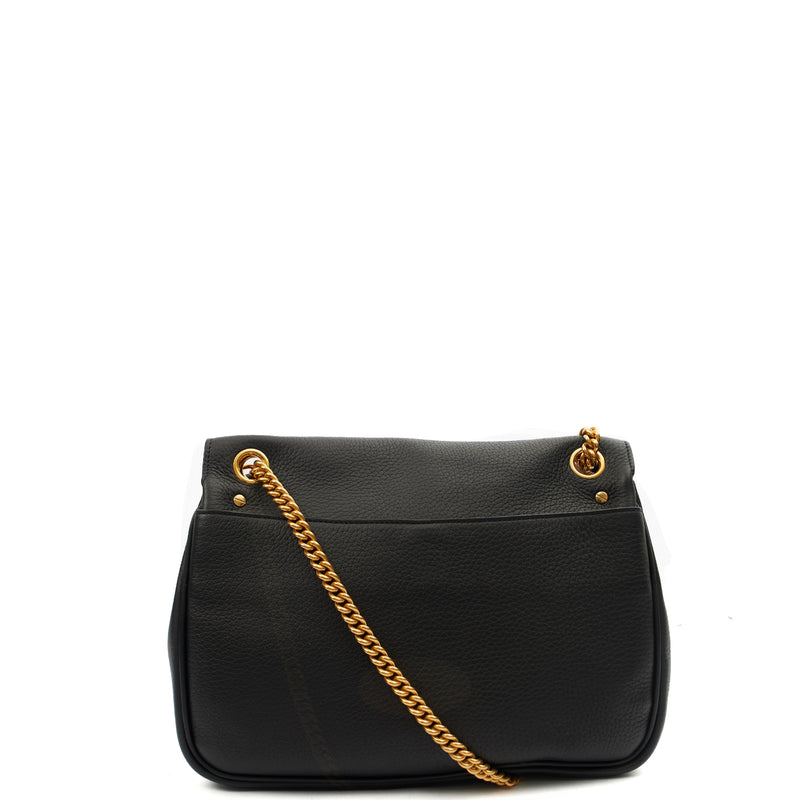 Picture of Mulberry Satchel Darley Shoulder Bag  in Black, Leather