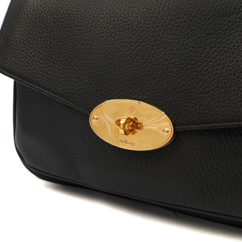 Picture of Mulberry Satchel Darley Shoulder Bag  in Black, Leather